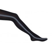 S Uniform stripe tight 50den - Zwart grijs